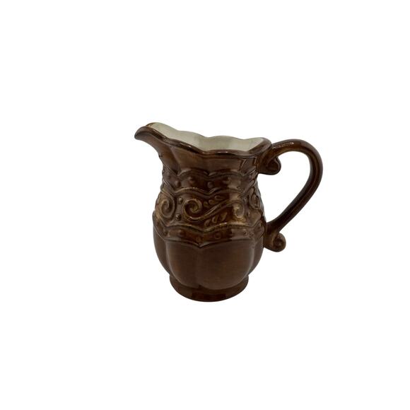 Celebrating Home Venetian Spice Creamer – Vintage Earthenware, Retro Elegance - Picture 1 of 5